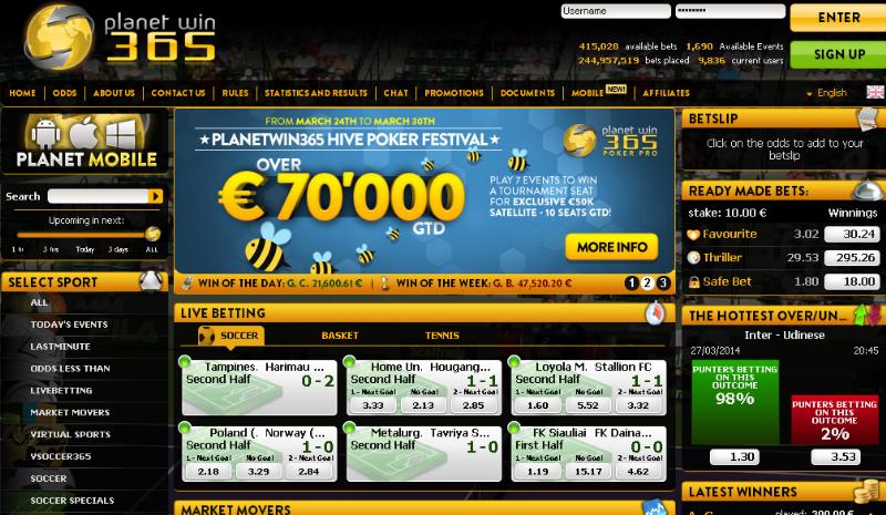 Planetwin365, tutto quello che non sai sul sito di scommesse poker e casinò